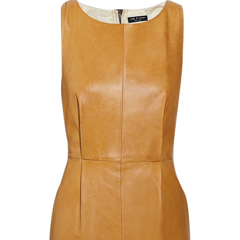 Rag & Bone Tan Leather Dress